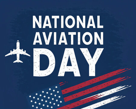 National aviation day american flag patriotic aerospace flight airplane celebration