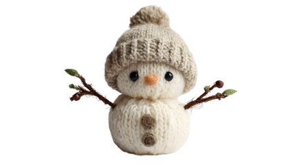 snowman isolated on white