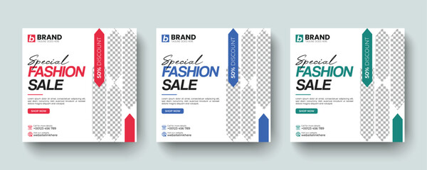 Elegant fashion sale promotion square social media post or web banner ad template. Digital marketing online business promotion, Online banner, advertising, digital post design.