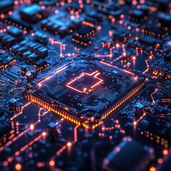 Obraz premium electronic components