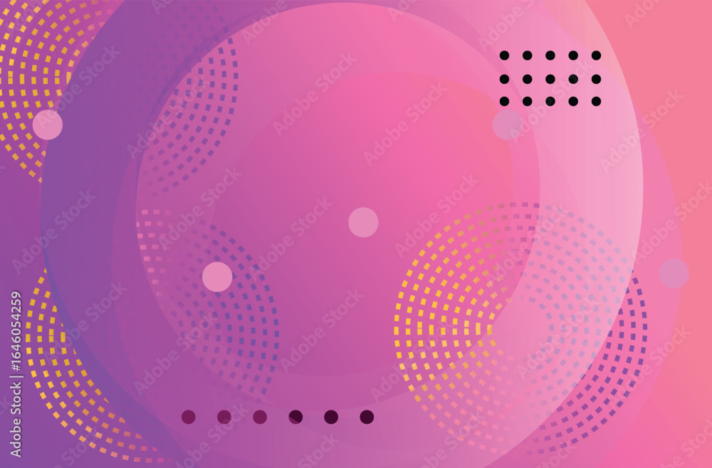 Aufkleber abstract color gradient background with geometric shapes pattern. vector illustration in flat style