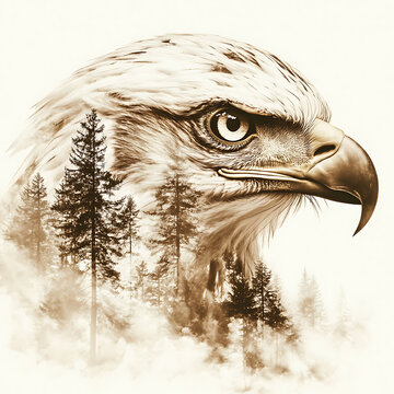 3d Eagle Laser Engrave File, 3d illusion, lightburn, laser file png