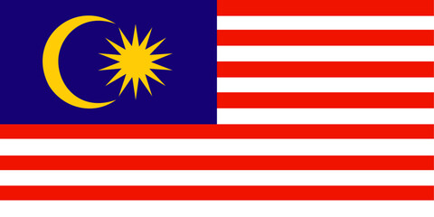 Malaysia flag. Malaysian flag. Malaysia Day. Vector illustration