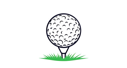golf ball sports gear, golf ball equipment illustration, golf ball minimal design, golf ball simple icon, golf ball isolated realistic, golf ball plain background, golf ball isolated clipart, golf bal