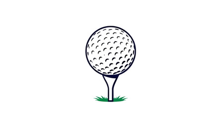 golf ball graphic design, golf ball in detail, golf ball sports gear, golf ball equipment illustration, golf ball minimal design, golf ball simple icon, golf ball isolated realistic, golf ball plain b