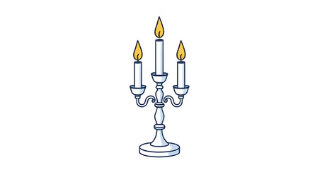 antique candlestick, candlestick vector, romantic candles, glowing candlestick, candle stand, ornate candlestick, three candles, church candlestick, traditional candlestick, luxury candle holder, lit 