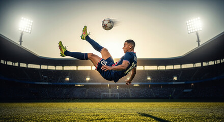 young man jumping in the air