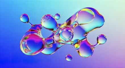 Holographic Liquid Shapes Background