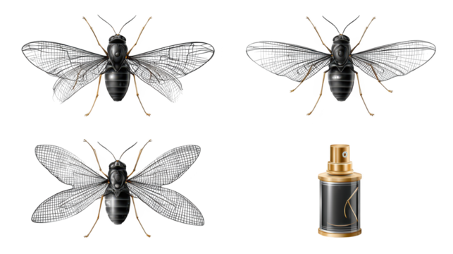 The delicate dance of butterflies, a captivating closeup of vibrant wings and spray bottle