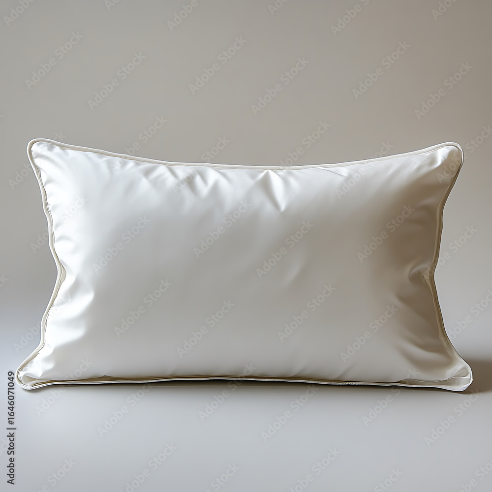 Poster soft, elegant pillow with smooth surface and subtle piping, perfect for adding comfort and style to 