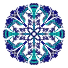 flower pattern decorative plate. Design for ceramic tiles