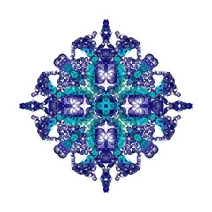 flower pattern decorative plate. Design for ceramic tiles