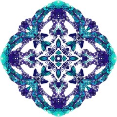 flower pattern decorative plate. Design for ceramic tiles