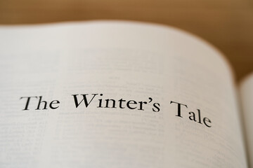 Title page for Shakespeare's play The Winter's Tale