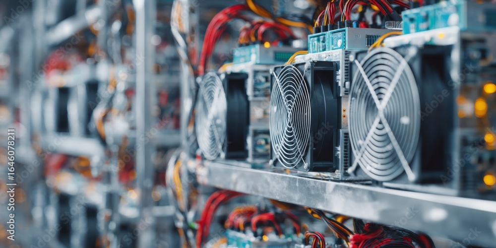 Poster high-performance digital mining hardware with advanced cooling system and bright led indicators for 