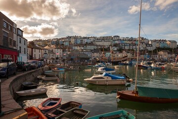 Fototapeta premium Brixham harbour, Devon, England