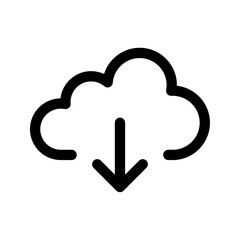 Cloud download icon