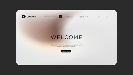 Sleek website interface welcomes visitors with modern design and clear navigation for easy user experience
