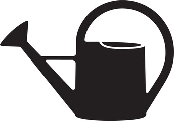 Obraz premium Watering Can Silhouette Vector Illustration Garden Tool Plant Care Gardening Equipment