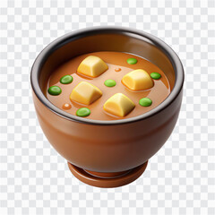 3D Miso Soup | Japanese Cuisine & Traditional Food Icon