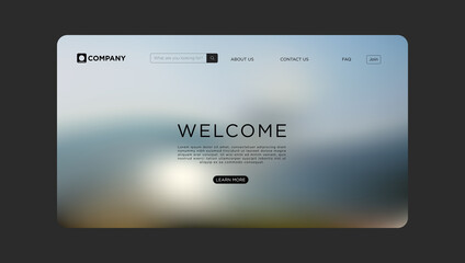 Modern website template with clean design and professional layout for businesses seeking an online...