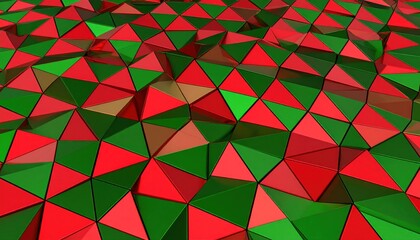 Abstract Geometric Triangles Forming A Colorful Wave Surface Pattern Background