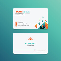 Elegant minimal Simple Business Card Layout. Modern creative name card and business card. Corporate design template, Clean professional business template, business card in red and white color.	