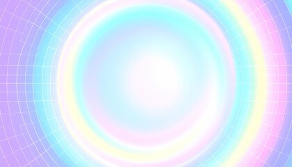 Obraz premium Abstract Holographic Radial Blur Effect on Futuristic Grid Background with Vibrant Colors and Digital Design