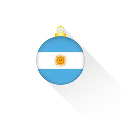 Argentina National Flag Christmas Decoration.
