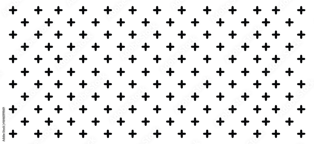 Poster vector art of abstract cross pattern isolated on white background, featuring a geometric design with