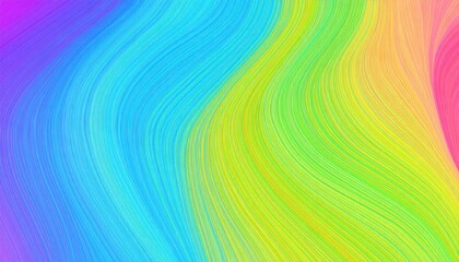 Abstract Neon Wave With Vibrant Colors Creating Dynamic Swirls and Strips