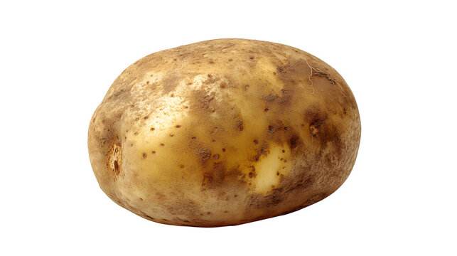Naturally grown Russet potato showcasing earthy texture and healthy organic appeal, perfect for culinary inspiration and farm-to-table concepts.