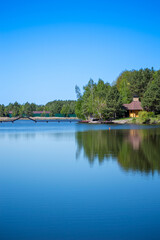 Picturesque views unfold over the Dnieper River from Sukholuchchya Park in Ukraine, showcasing serene landscapes and lush greenery.