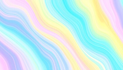 Obraz premium Abstract Ethereal Gradient Waves With Flowing Liquid Texture Background in Pastel Colors
