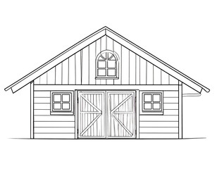 house sketch vector illustration