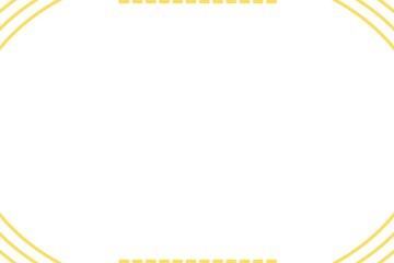 Obraz premium Simple Unique Frame with White Background Yellow Color Frame, Border Frame, Photo Frame, Wedding Frame, Simple Lines, Unique Frame