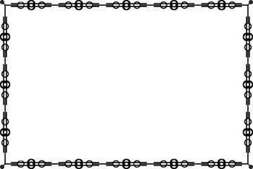 Simple Unique Frame with White Background Black Color Frame, Border Frame, Photo Frame, Wedding Frame, Unique Style, Unique Frame