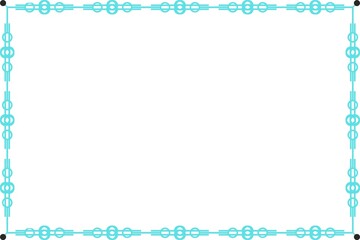 Simple Unique Frame with White Background Blue Color Frame, Border Frame, Photo Frame, Wedding Frame, Unique Style, Unique Frame