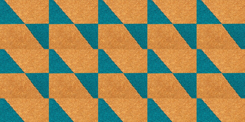 Detailed Blue and Brown Fabric with Pattern Texture, High Resolution Textile Background. The Rugged Texture Offers a Strong Visual Aesthetic, Suitable for Posters and Creative Projects