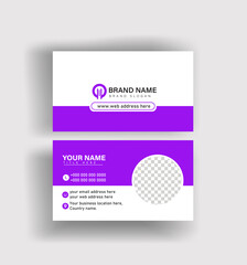 Corporate card template with smart alignment, simple fonts, and editable layers.	