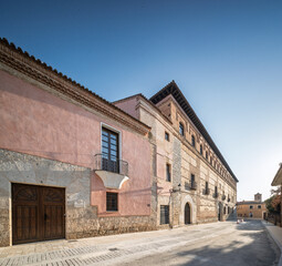 Historic calle santo domingo in toro with marquises' palace