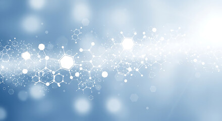 Photo of abstract science and technology background with molecule