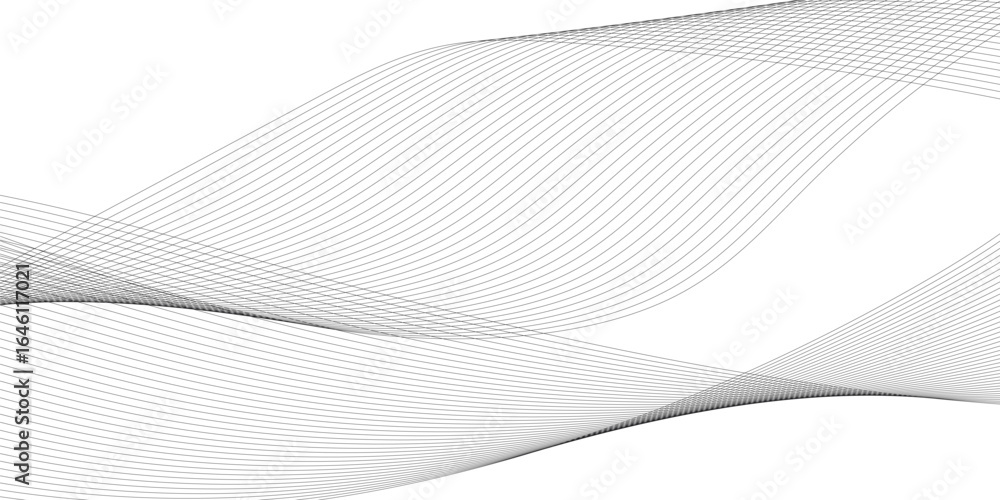 Aufkleber abstract wavy gray blend liens design on white background. digital frequency track equalizer. vector