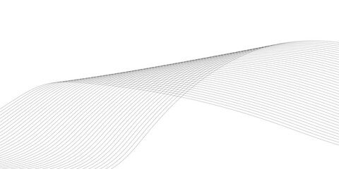Abstract wavy gray blend liens design on white background. Digital frequency track equalizer. Vector illustration, Wavy stylized it make using blend tool.	
