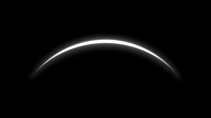 Glowing Crescent A Celestial Arc Particle Bokeh