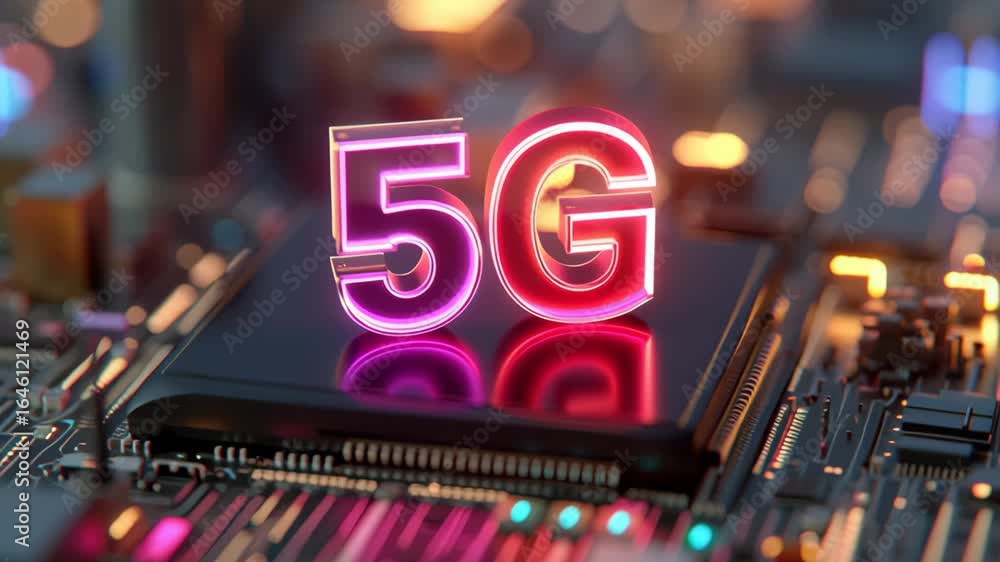Poster exploring the advancements and potential of 5g technology in modern communication systems