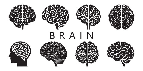 Creative Brain Concept Designs, Abstract Brain Art, Neural Illustrations