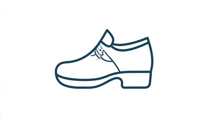 Simple line drawing of a shoe (1)