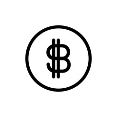 Obraz premium Simple dollar sign icon