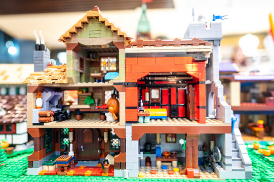 Lego toys in action